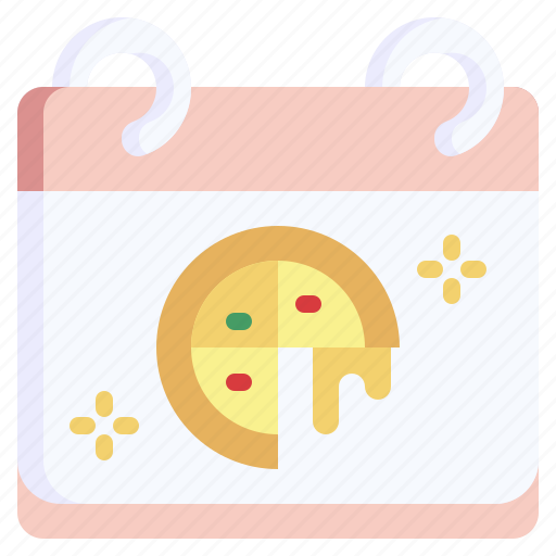 Pizza, fast, food, junk, calendar, date icon - Download on Iconfinder