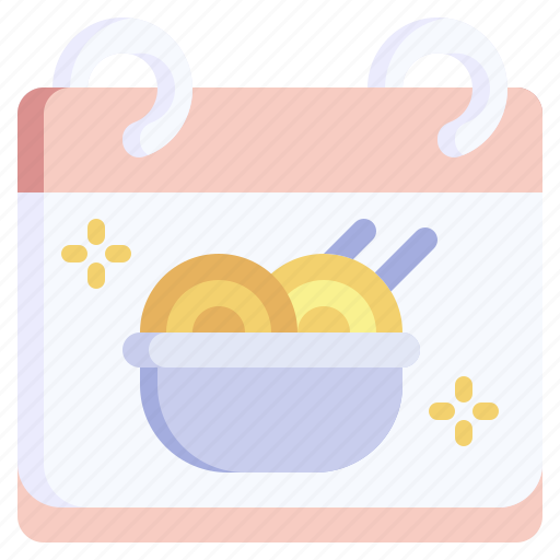 Ramen, noodles, food, date, calendar icon - Download on Iconfinder