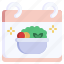 salad, healthy, food, vegetables, calendar 