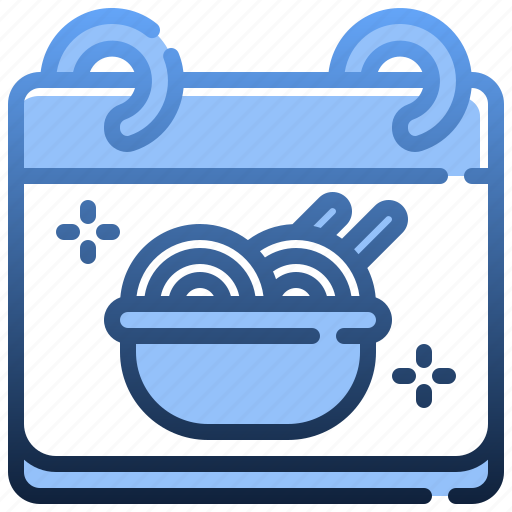 Ramen, noodles, food, date, calendar icon - Download on Iconfinder