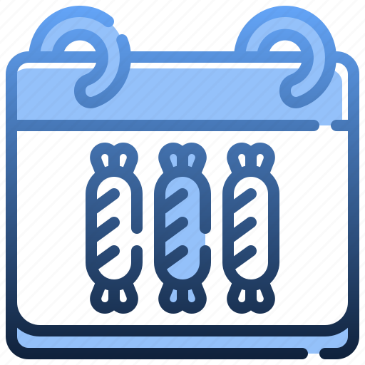 Sausage, food, barbecue, calendar, date icon - Download on Iconfinder