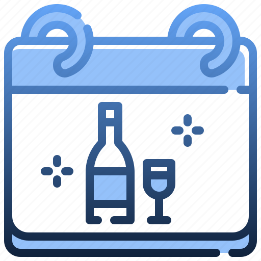 Wine, bottles, alcohol, calendar, drink icon - Download on Iconfinder