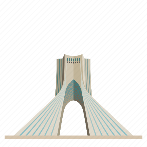 Architecture, azadi tower, building, iran, landmark, tehran, travel icon - Download on Iconfinder