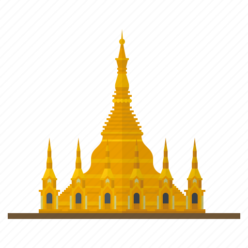 Asia, golden, landmark, myanmar, pagoda, shwedagon, temple icon - Download on Iconfinder