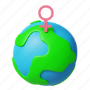 woman, world, globe, sign, female, lead 