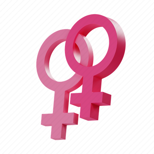 Women, support, pink, gender, sign, female, feminine 3D illustration - Download on Iconfinder
