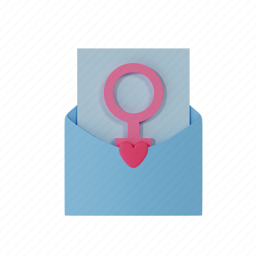 Letter, blue, message, document, mail 3D illustration - Download on Iconfinder