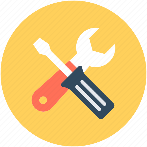 Repair tools, screwdriver, settings, spanner, wrench icon - Download on Iconfinder