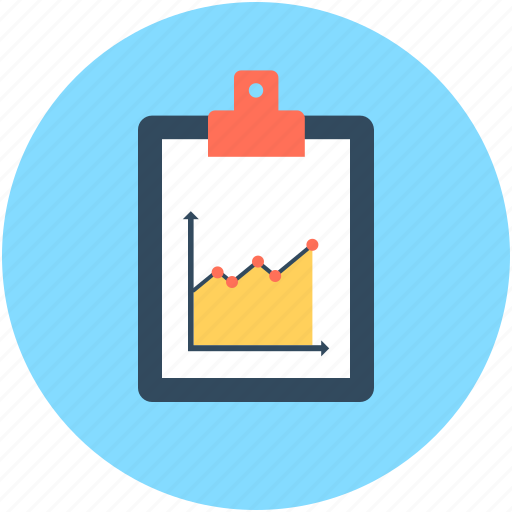 Business document, business report, clipboard, graph report, report icon - Download on Iconfinder