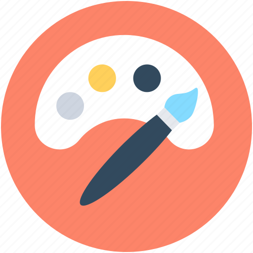 Art, designing, paint brush, paint palette, painting icon - Download on Iconfinder