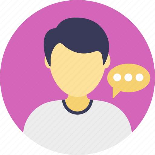 Discussion, male consultant, speech, talk, talking person icon - Download on Iconfinder