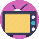 antenna tv, retro tv, tv, tv set, vintage tv