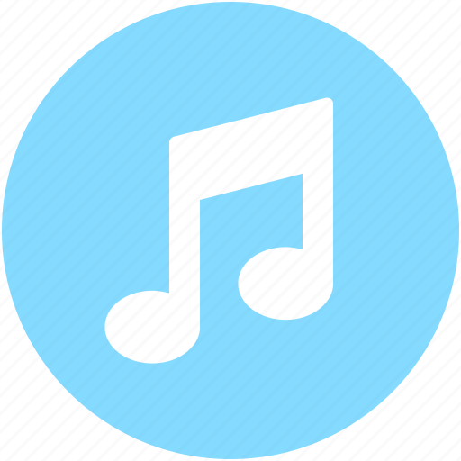 Eighth note, lyrics, music, music note, quaver icon - Download on Iconfinder