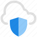 security, shield, cloud, internet, protection