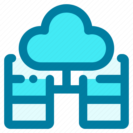 Cloud computing, connected, data, hosting, internet, server, servers icon - Download on Iconfinder
