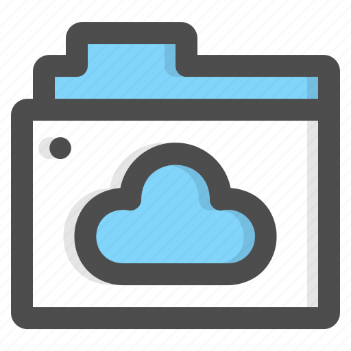 Cloud, computing, file, folder, online, shared, sharing icon - Download on Iconfinder