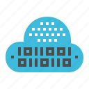 binary, cloud, code, digital, server
