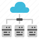 cloud, computer, data, online, server
