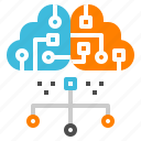 cloud, computer, connect, online, server
