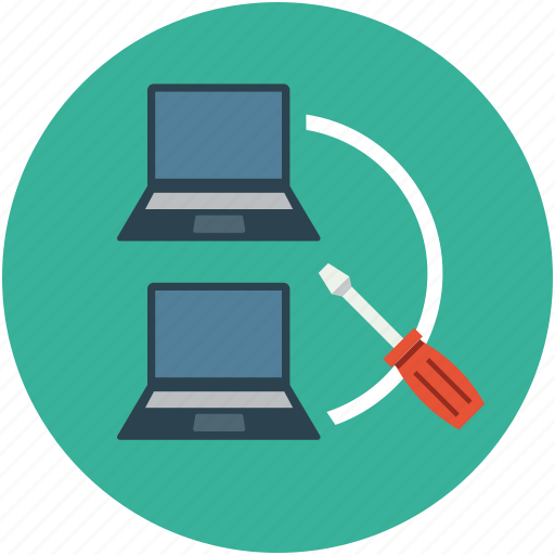 Laptops, maintenance, network, notebooks, screwdriver, server, settings icon - Download on Iconfinder