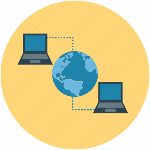 Global, globe, laptops, network, notebooks, server icon - Download on Iconfinder