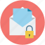 email, letter, locked, locked mail, mail, post, postal mail 