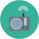 audio, entertainment, network, radio, radio set, signal, wireless