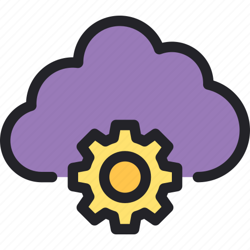 Cloud, gear, setting, configuration, big, data icon - Download on Iconfinder