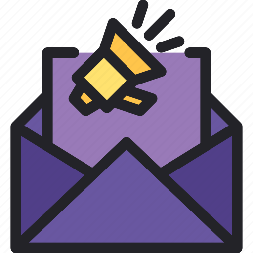 Email, megaphone, marketing, publicity, communications icon - Download on Iconfinder