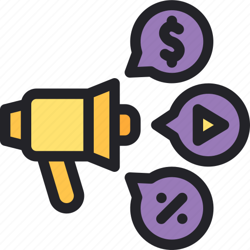 Marketing, video, money, discount, advertising icon - Download on Iconfinder