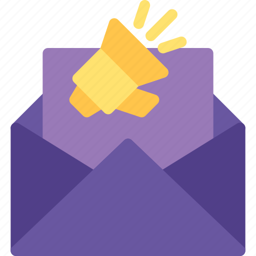Email, megaphone, marketing, publicity, communications icon - Download on Iconfinder