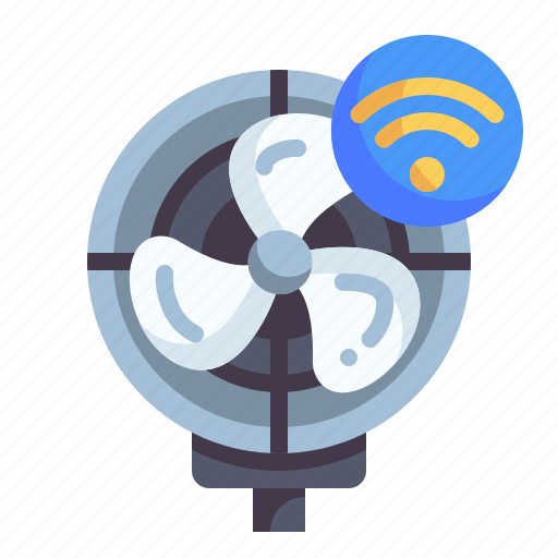 Fan, internet of things, smart home, home automation, cooling, ventilation, electronics icon - Download on Iconfinder