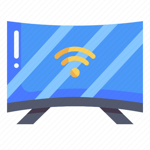 Television, smart tv, internet of things, wifi, electronics, internet, digital icon - Download on Iconfinder