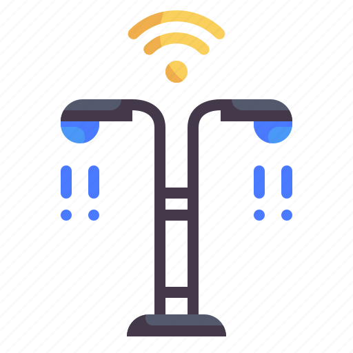 Street light, iot, internet of things, automation, wireless, wifi, internet icon - Download on Iconfinder