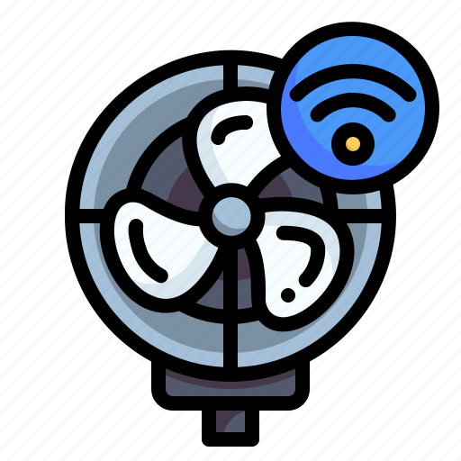 Fan, internet of things, smart home, home automation, cooling, ventilation, electronics icon - Download on Iconfinder