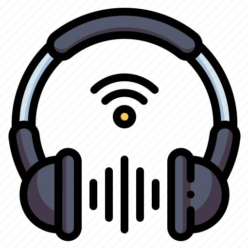 Headphones, internet of things, remote control, electronics, audio, earphones, wifi icon - Download on Iconfinder