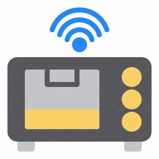 Iot, smart, oven, internet of things icon - Download on Iconfinder
