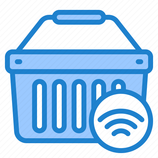 Basket, shopping, online, shop, wifi icon - Download on Iconfinder