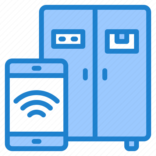 Smartphone, internet, refrigerator, food, wifi icon - Download on Iconfinder