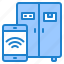 smartphone, internet, refrigerator, food, wifi 