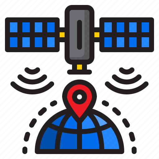 Sattelite, location, signal, world, communication icon - Download on Iconfinder