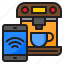 smartphone, internet, machine, coffee, wifi 
