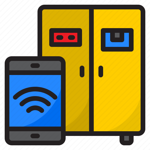 Smartphone, internet, refrigerator, food, wifi icon - Download on Iconfinder