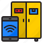 smartphone, internet, refrigerator, food, wifi 