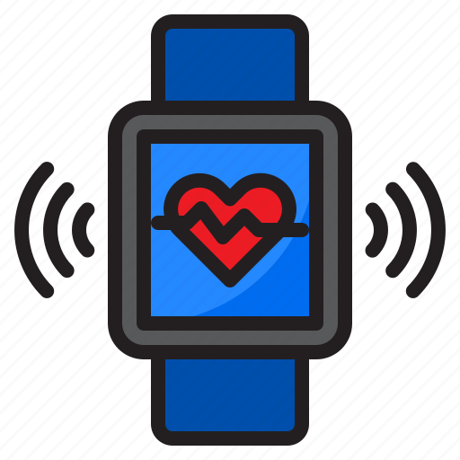 Watch, smartwatch, internet, heart, rate, wifi icon - Download on Iconfinder