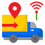 delivery, truck, logistic, wifi, location 