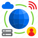 network, world, cloud, server, wifi