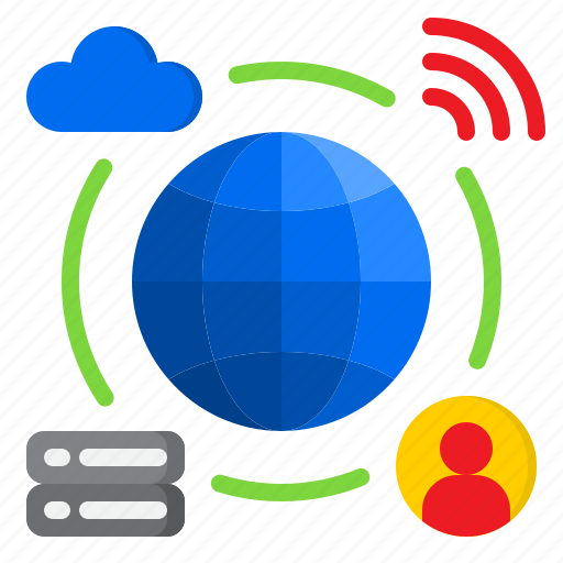 Network, world, cloud, server, wifi icon - Download on Iconfinder