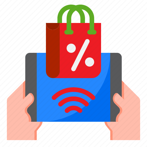 Shopping, online, wifi, smartphone, discount icon - Download on Iconfinder