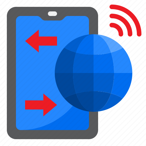 Smartphone, mobilephone, world, internet, signal icon - Download on Iconfinder